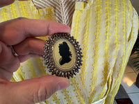 Robe du soir Empire en soie à motifs, vers 1810