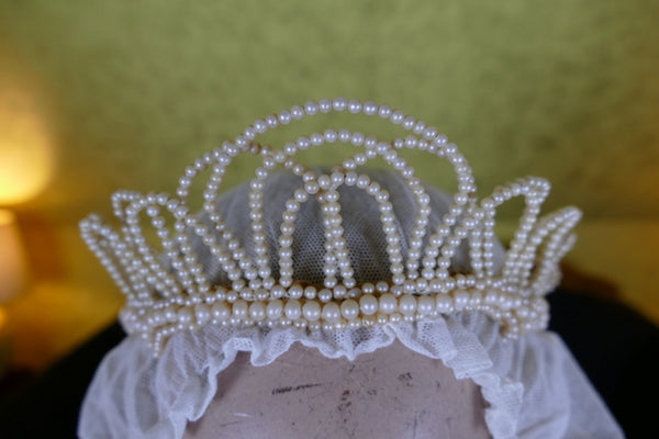 Couronne de cire ancienne, Mode de Paris, années 1920