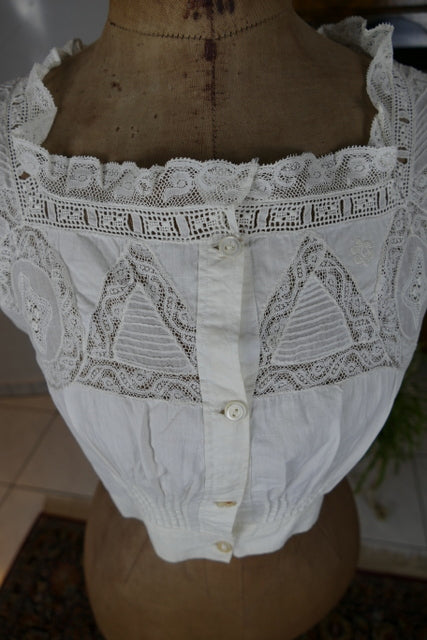 Corset Cover, Madrid, ca. 1904
