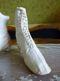 Sport Cotton Sateen Lace Boots, ca. 1875