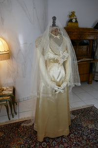 HUGHES & STARNES Wedding Dress, ca. 1915