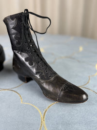 Unworn Lace-up Boots, ca. 1900