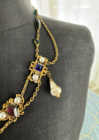Antique Theatrical Necklace, Germany, ca. 1890-1910