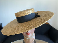 ROBERT HEATH Antique Ladys Straw Hat, England, ca. 1899