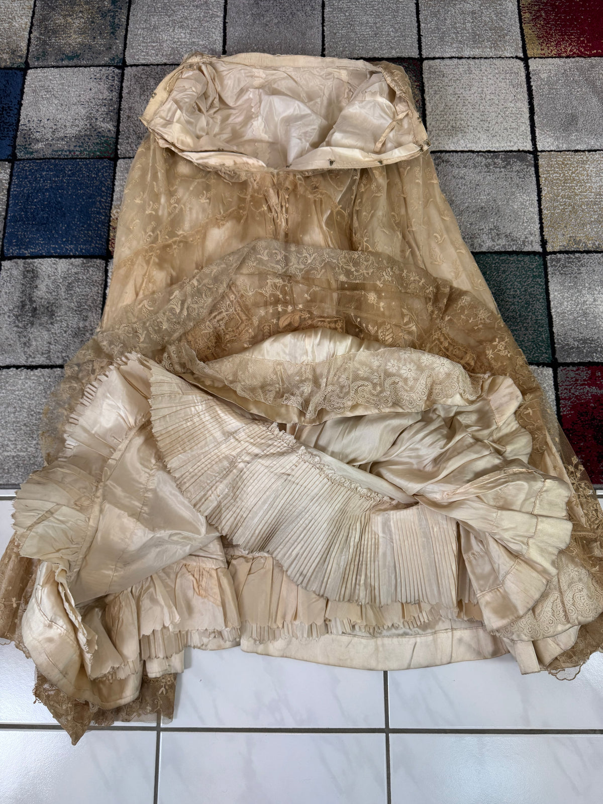 Antique Edwardian Evening Dress, ca. 1906