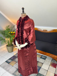 Ensemble de visite victorien antique, vers 1883