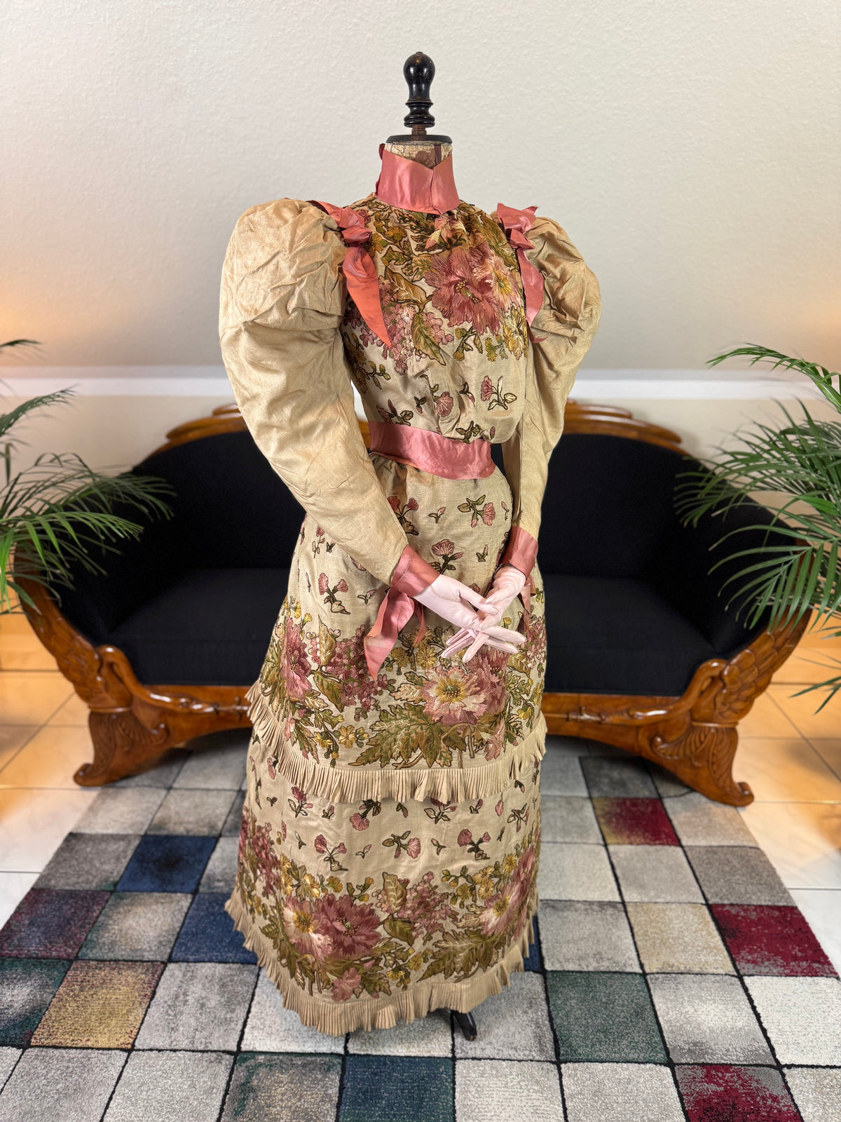 Antique Magnificent Reception Dress, ca. 1895