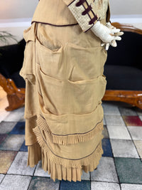 Robe de visite antique de style princesse, vers 1878