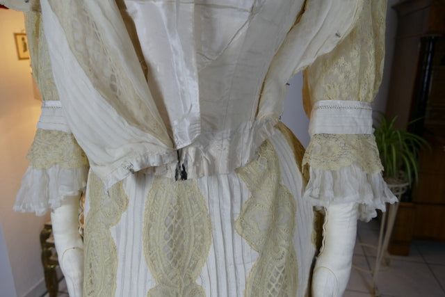 MACHERET Society Dress, New York & Paris, ca. 1901