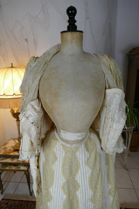 MACHERET Society Dress, New York & Paris, ca. 1901