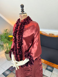 Ensemble de visite victorien antique, vers 1883