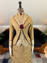 Robe de visite antique de style princesse, vers 1878