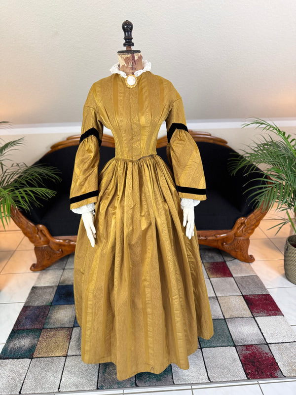 Antique Victorian Day Dress, ca. 1858