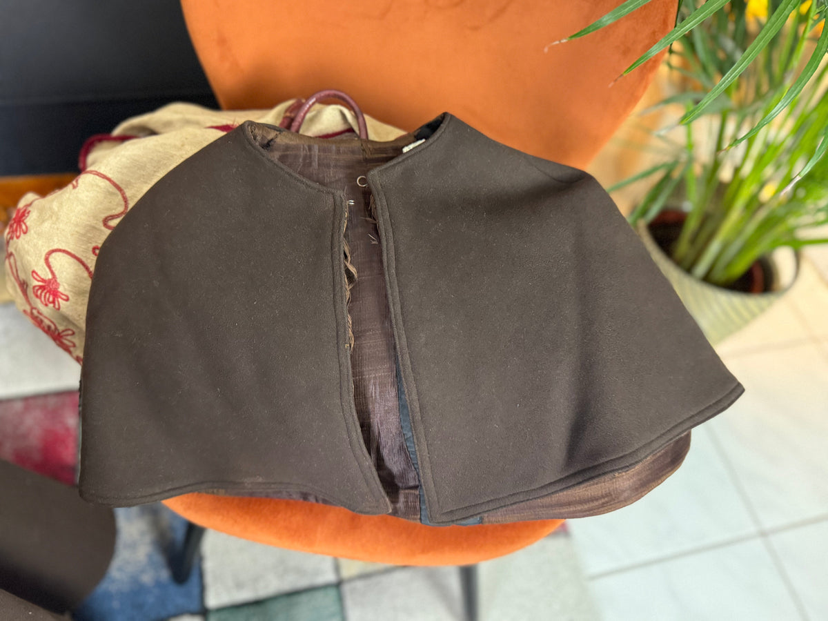 Ensemble de voyage victorien en laine avec sac assorti, Allemagne, vers 1898