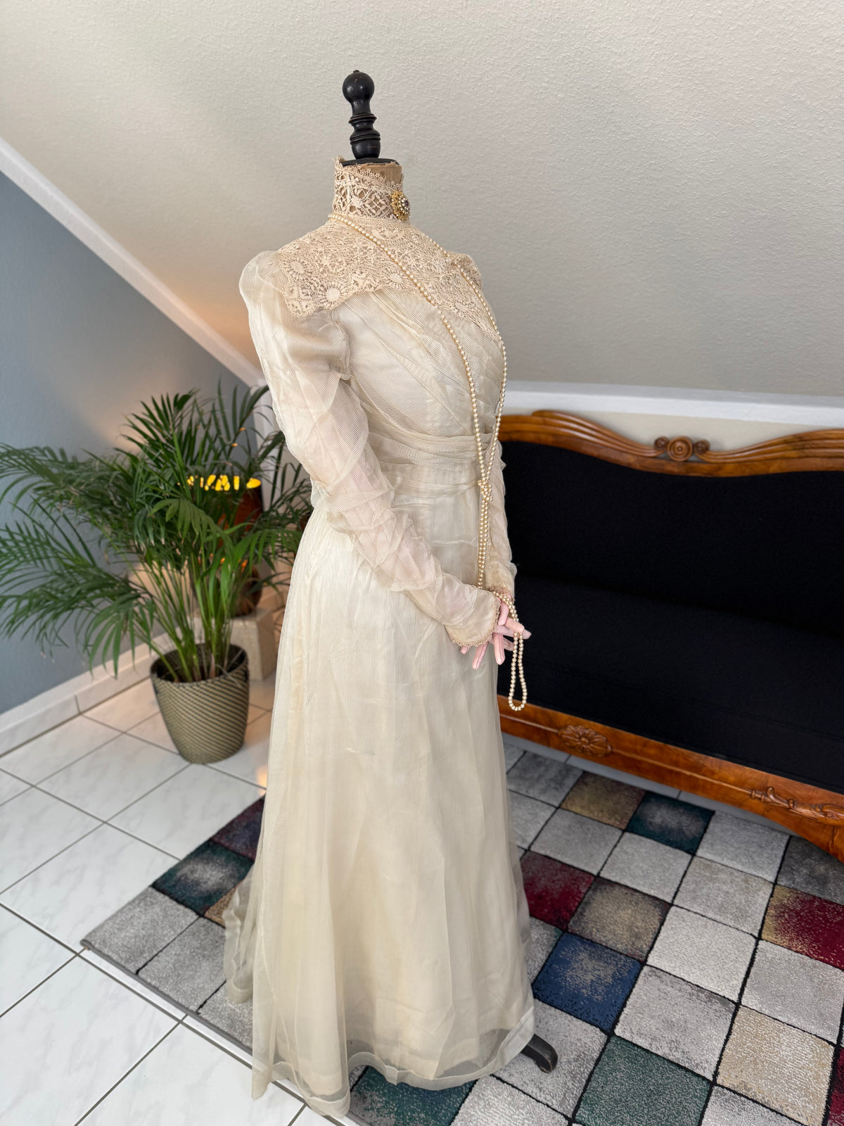 Antique Edwardian Festive Dress, ca. 1908