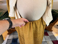 Antique Regency Gown in Gold Moiré Silk, ca. 1815-1820