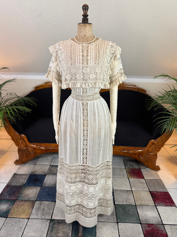 Antique Edwardian Tea Dress, America, ca. 1906