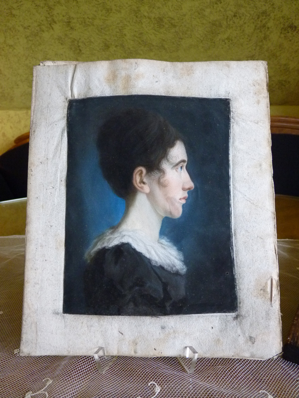 Pair of Empire Pastel Portraits, 1813 – L.H. Hessel, Nuremberg, Early 19th‑Century Art