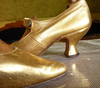 Golden Evening Shoes, Vienna and London, ca. 1912