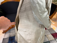 Robe du soir Empire en challis et satin bleu, vers 1815