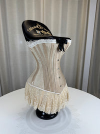 Extremely Rare CB Corset Display, ca. 1880 – Original Victorian Corset Under Glass Dome