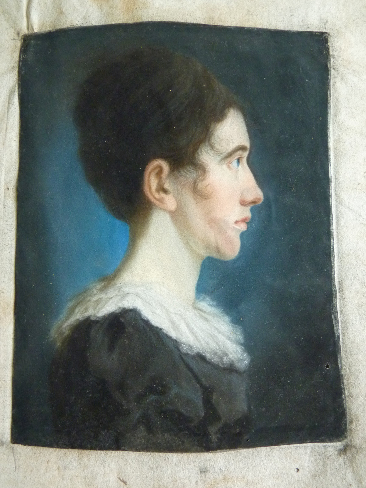 Pair of Empire Pastel Portraits, 1813 – L.H. Hessel, Nuremberg, Early 19th‑Century Art