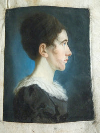 Pair of Empire Pastel Portraits, 1813 – L.H. Hessel, Nuremberg, Early 19th‑Century Art