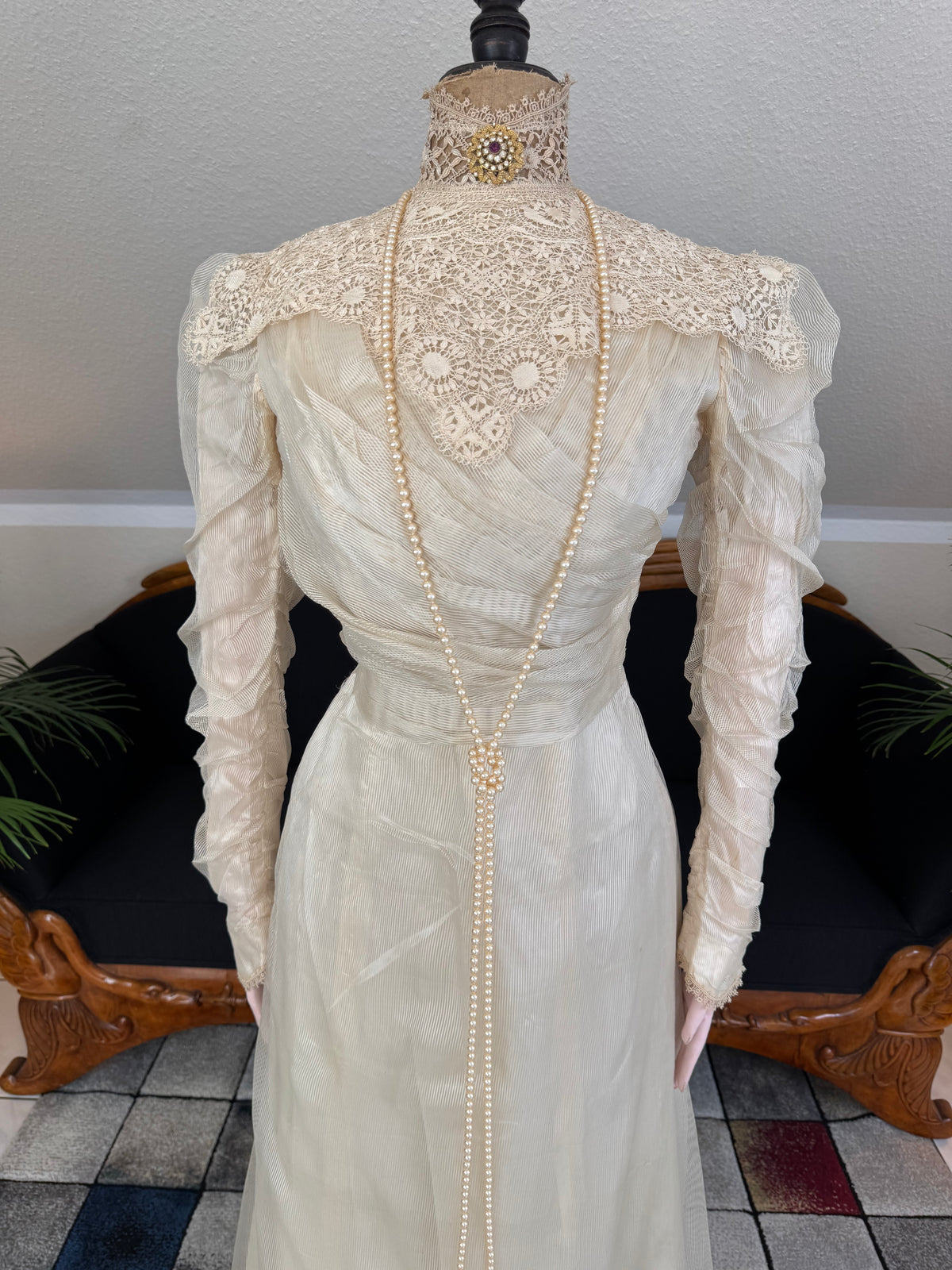 Antique Edwardian Festive Dress, ca. 1908