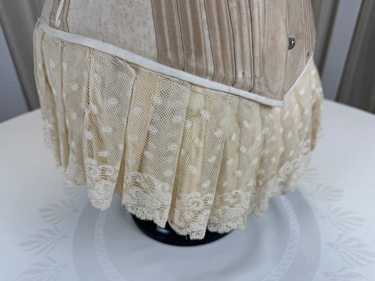 Extremely Rare CB Corset Display, ca. 1880 – Original Victorian Corset Under Glass Dome