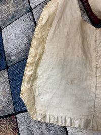 Antique Waistcoat & Blue Silk Knee‑Length Trousers, ca. 1790 – Embroidered Floral Menswear Ensemble