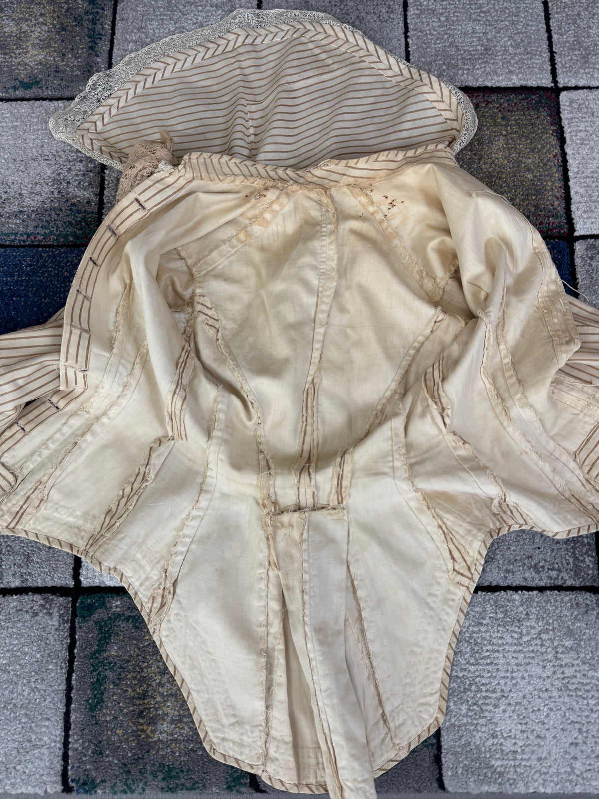 Antique Victorian Travel Dress, ca. 1883