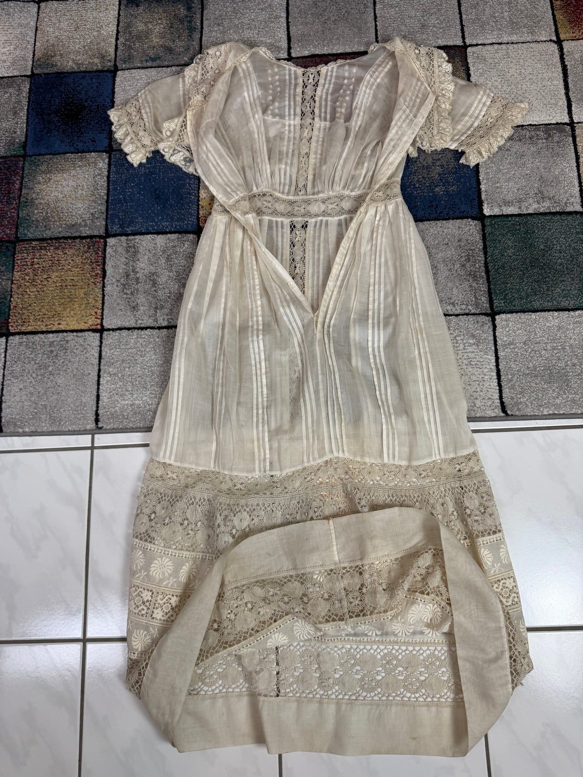 Antique Edwardian Tea Dress, America, ca. 1906