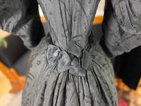 Victorian Silk Dress with Velvet Coat, ca. 1895 - Authentic American Antique Fashion