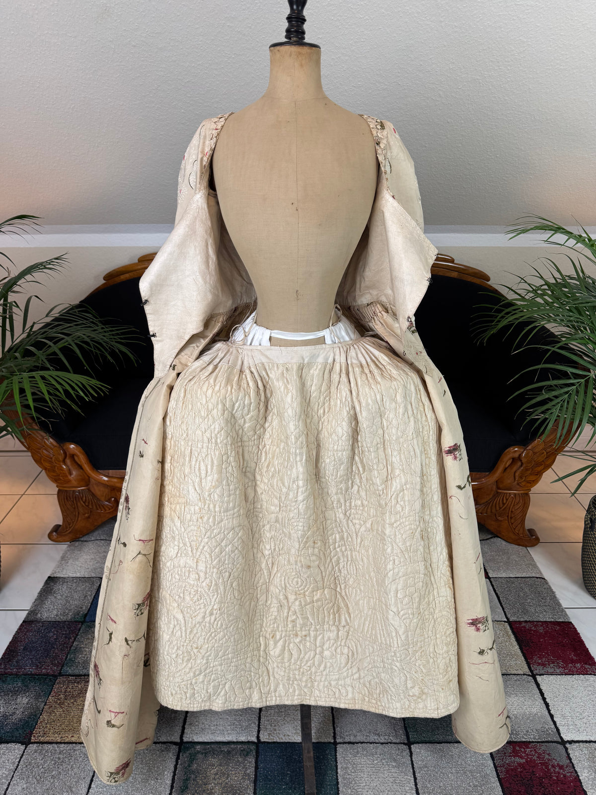 Rococo Robe á L'Anglaise and Petticoat, England, ca. 1770