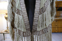 Robe cape à tournure, vers 1870