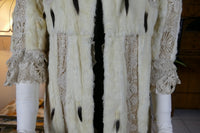 Antique ermine and lace coat, ca. 1908, attributed to Marija Pawlowna Romanowa, Imperial Russia