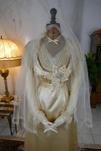 HUGHES & STARNES Wedding Dress, ca. 1915
