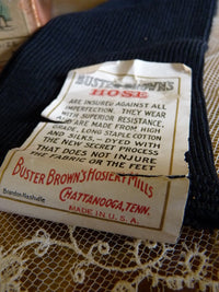 BUSTER BROWN Antique Boys Stockings, 1920s