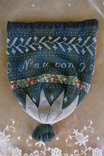 Biedermeier Beaded Purse, Germany, dated 1826