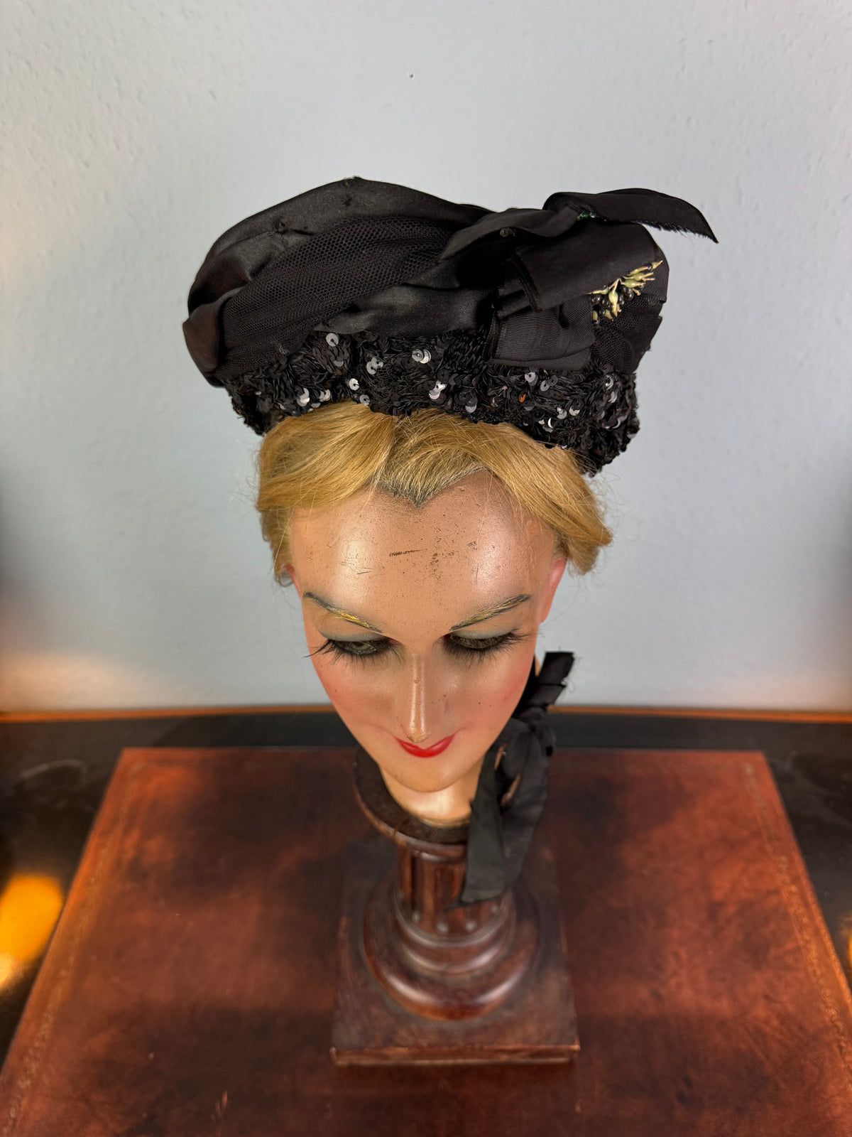 Antique Victorian Bonnet, Paris, ca. 1880