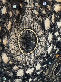 Crocheted Wool Shawl, ca. 1915