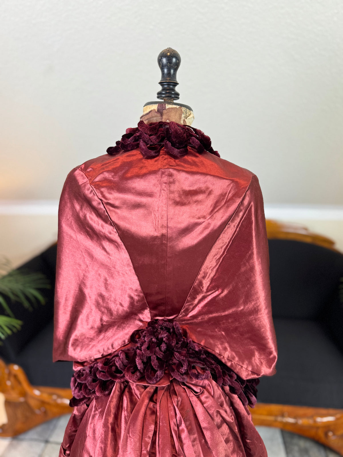 Ensemble de visite victorien antique, vers 1883