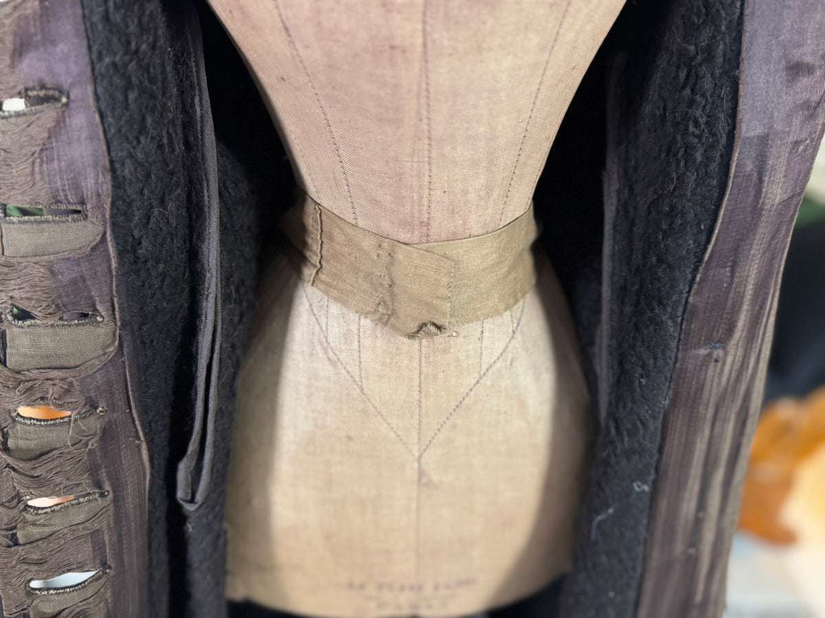 Ensemble de voyage victorien en laine avec sac assorti, Allemagne, vers 1898