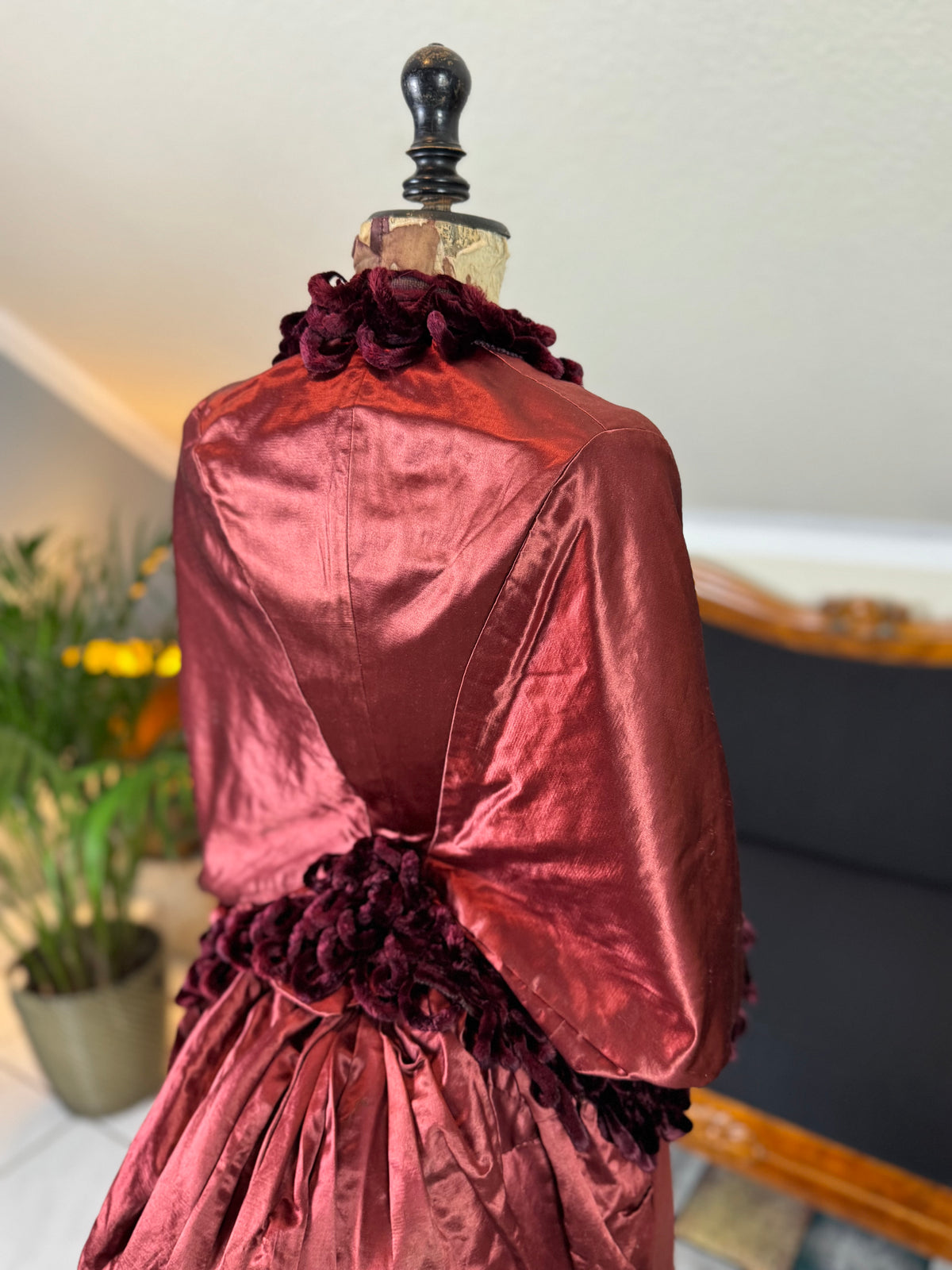 Ensemble de visite victorien antique, vers 1883