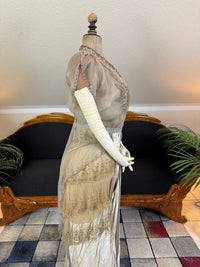Antique GUSTAVE BEER Evening Dress – Silk Chiffon & Velvet, Paris Couture ca. 1912