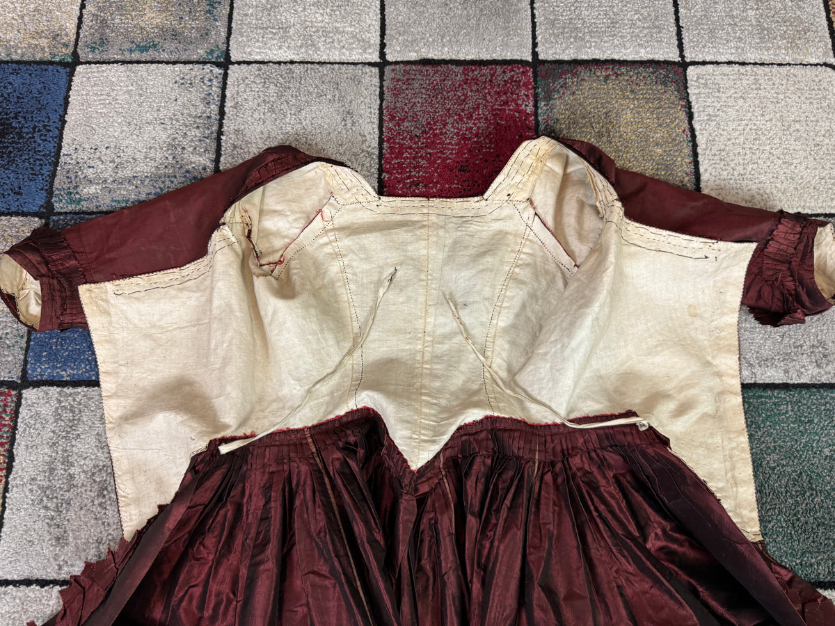 Rococo Robe à la Polonaise and Petticoat, ca. 1775