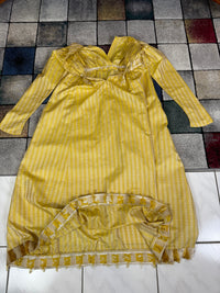 Robe du soir Empire en soie à motifs, vers 1810