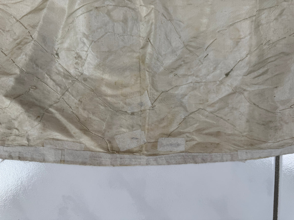 Robe rococo ivoire à la Française et jupon, ca. 1765