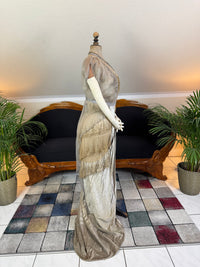 Antique GUSTAVE BEER Evening Dress – Silk Chiffon & Velvet, Paris Couture ca. 1912