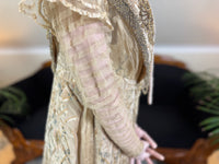 Antique Edwardian Evening Dress ca. 1908 – Painted Silk Panels & Crochet Lace Couture